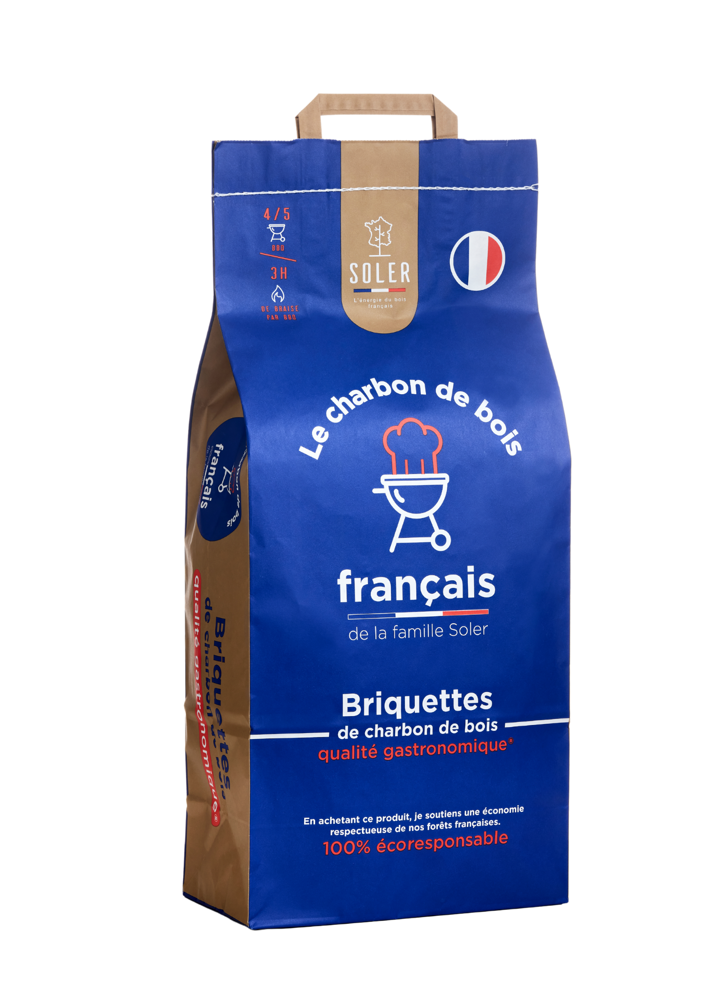 Charbon de bois Francais Briquettes (7,5 Kg)